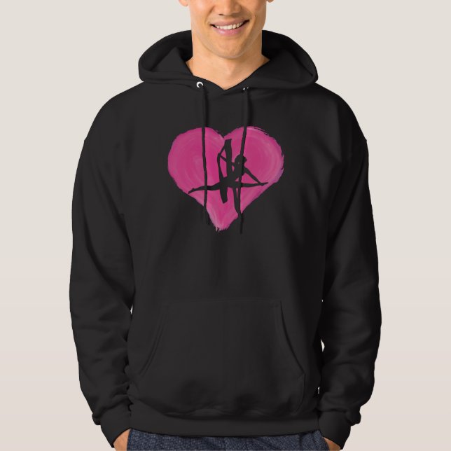 Sudadera Hanging Aerialist Aerial Hoop Heart Air Acrobatic  (Anverso)
