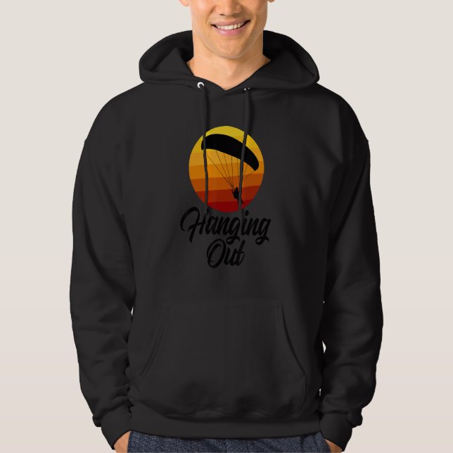 Sudadera Hanging Out Retro   Women Paraglider Adventure (Anverso)