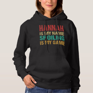 Sudadera Hannah es mi nombre nombre personal C
