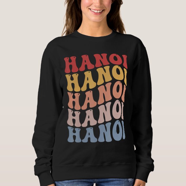 Sudadera Hanoi City Groovy Retro (Anverso)