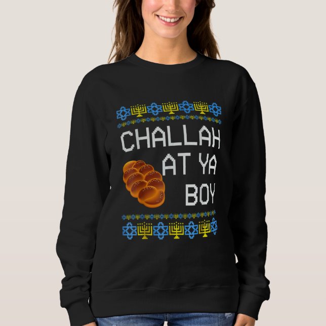 Sudadera Hanukkah Challah At Ya Boy Matching (Anverso)