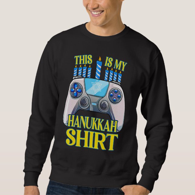 Sudadera Hanukkah Jewish Christmas Boys This Is My Hanukkah (Anverso)