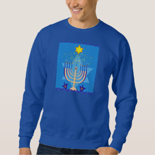 Sudadera hanukkah menorah