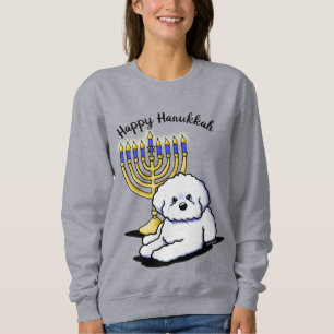Sudadera Hanukkah Menorah Bichon Sweatshirt