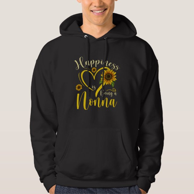 Sudadera Happiness Is Being A Nonna Sunflower Mother's Day  (Anverso)