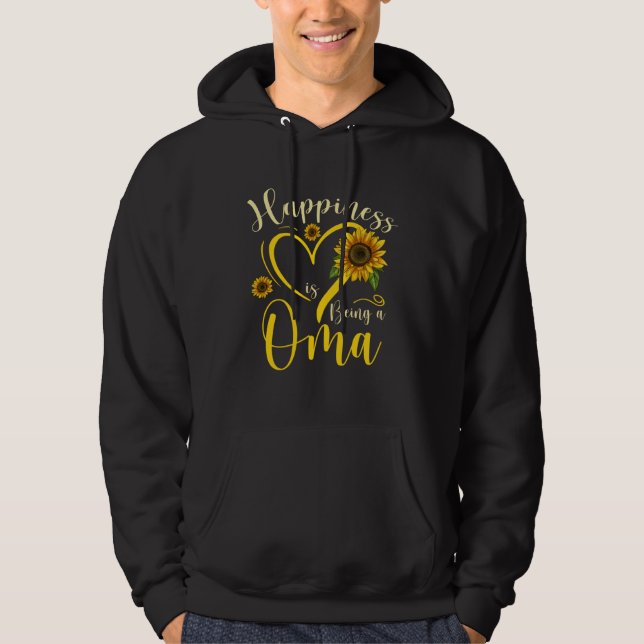 Sudadera Happiness Is Being A Oma Sunflower Mother's Day Wo (Anverso)