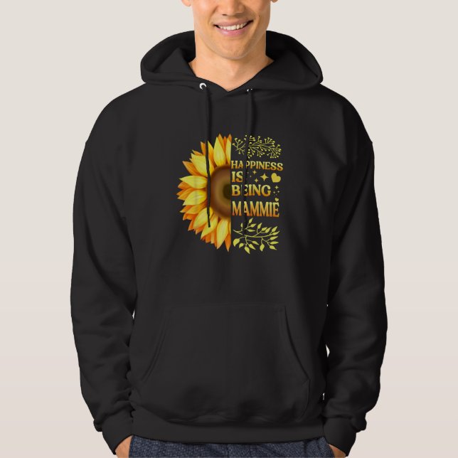 Sudadera Happiness Is Being Lala Grandma To Be Sunflower Mo (Anverso)