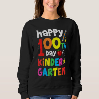Sudadera Happy 100 Day Of Kindergarten Student Teacher