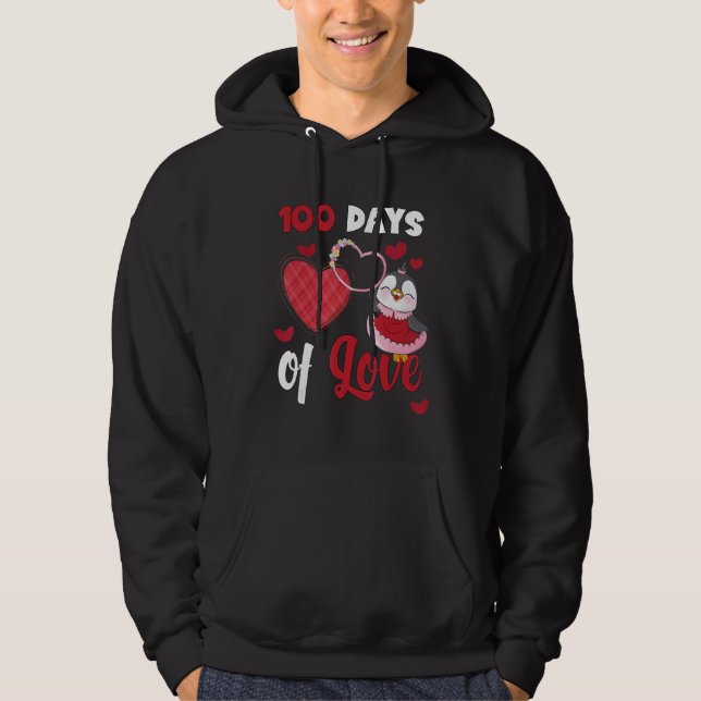 Sudadera Happy 100 Days of school 100 days of love Cute pen (Anverso)