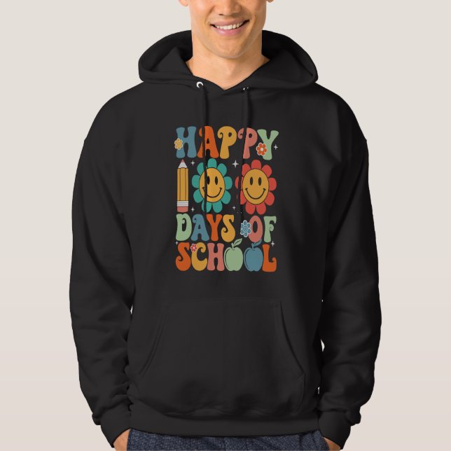 Sudadera Happy 100 Days of School Retro (Anverso)