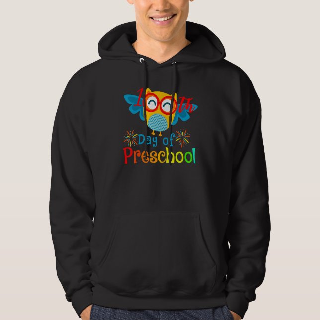 Sudadera Happy 100th day of School  100 days of Preschool T (Anverso)