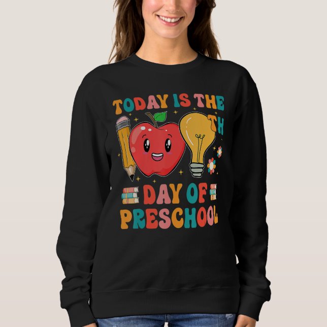 Sudadera Happy 100th day of School  100 days of Preschool T (Anverso)
