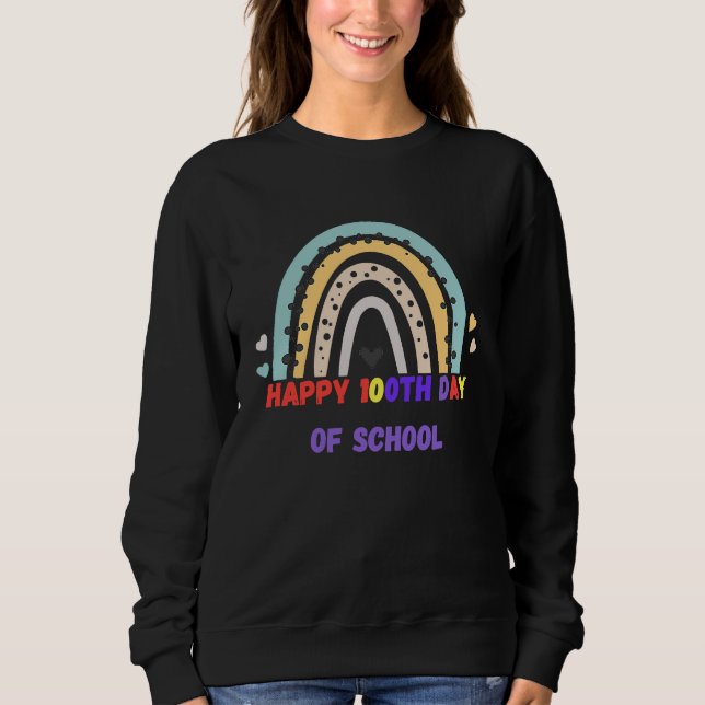 Sudadera Happy 100th Day Of School 100 Days Smarter Anniver (Anverso)