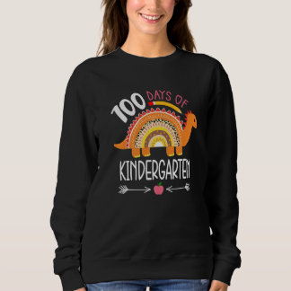 Sudadera Happy 100th day of School Dinosaur 100 Days Of Kin