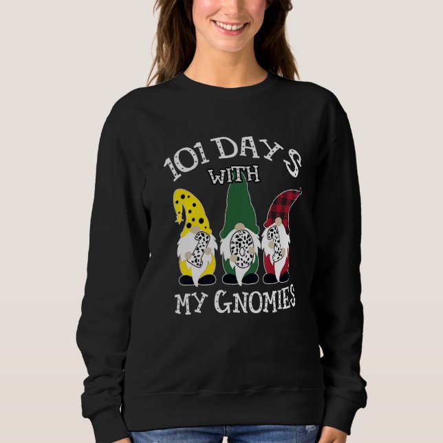Sudadera Happy 100th Day School Three Gnomes Virtual Teache (Anverso)