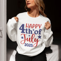 Happy 4th of July 2025 - Patriotic Design in Red &