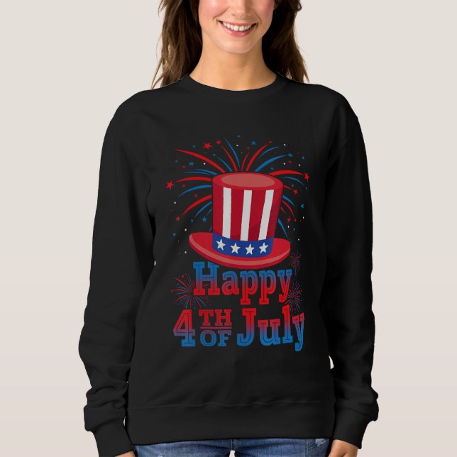 Sudadera Happy 4th of July America Celebrating Freedom (Anverso)