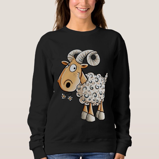 Sudadera Happy Aries Sheep Zodiac Sign For Aries (Anverso)