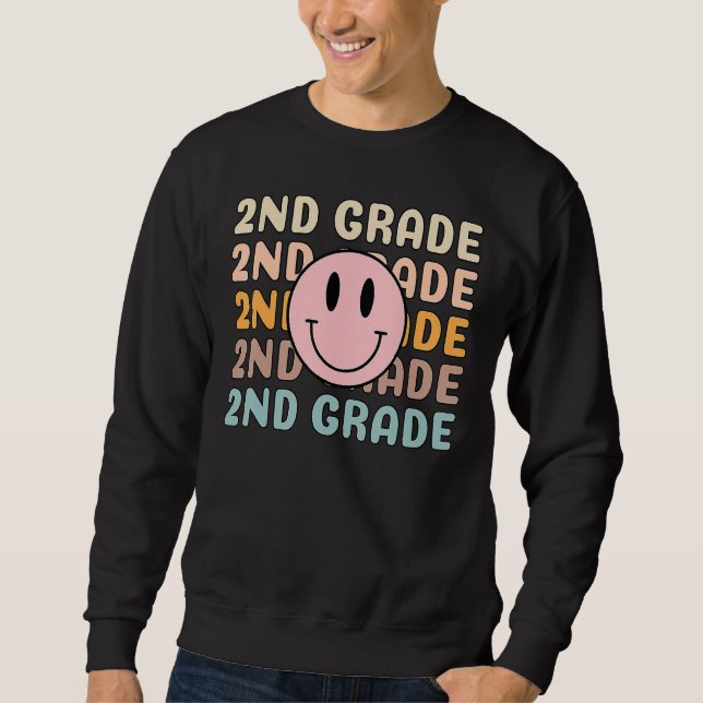 Sudadera Happy Back To School 2nd Grade Team Smiler Teacher (Anverso)