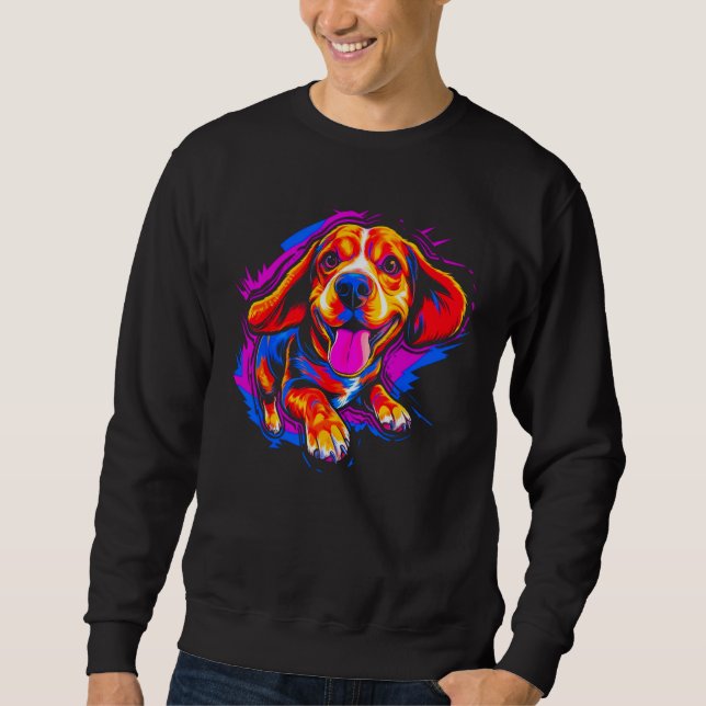 Sudadera Happy Beagle Dog (Anverso)