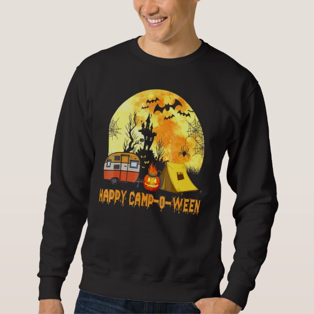 Sudadera Happy Camp O Ween Camping Halloweenf (Anverso)