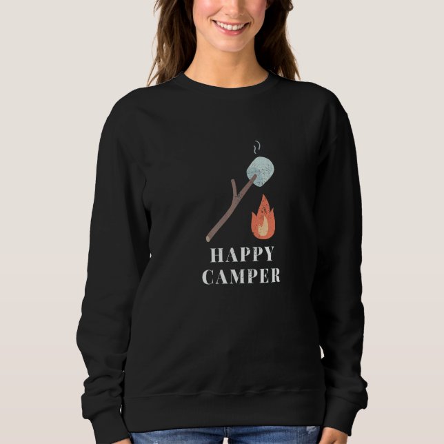 Sudadera Happy Campers Marshmallows  Camping Smores (Anverso)