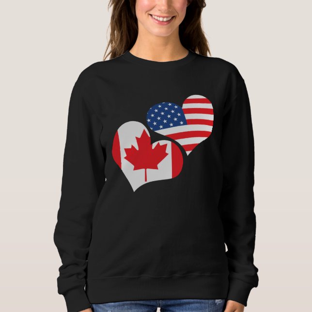 Sudadera Happy Canada Day Canadian Canada Flag Maple Leaf   (Anverso)