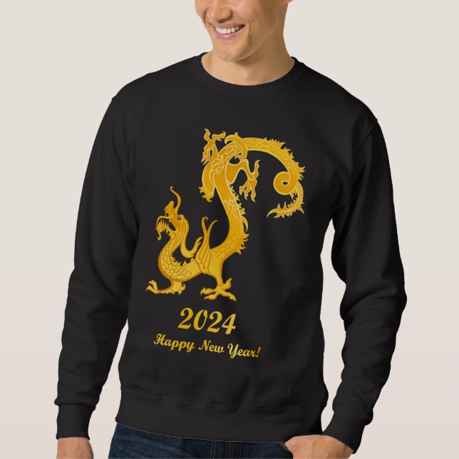 Sudadera Happy Chinese New Year 2024 Year of the Dragon 202 (Anverso)