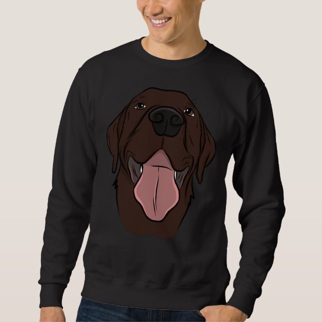 Sudadera Happy Chocolate Lab (Anverso)
