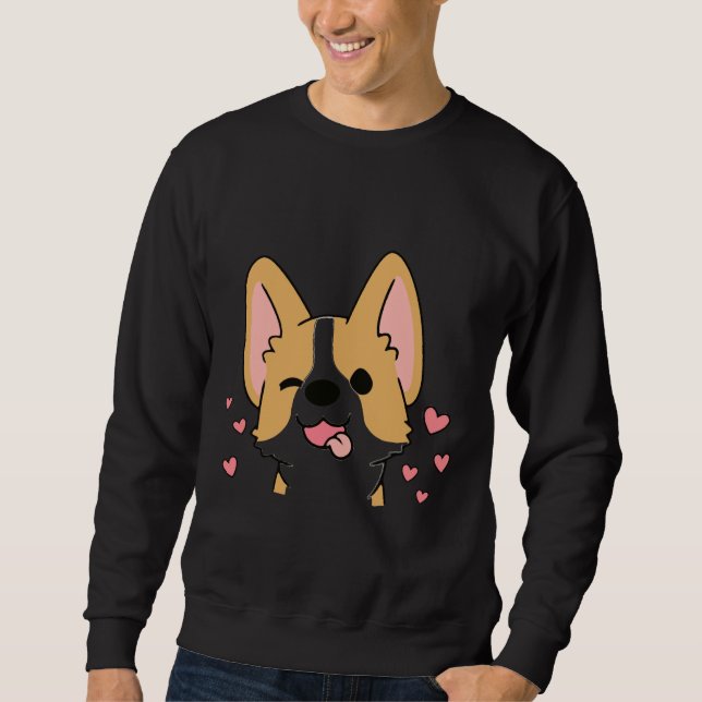 Sudadera Happy Corgi  745 (Anverso)