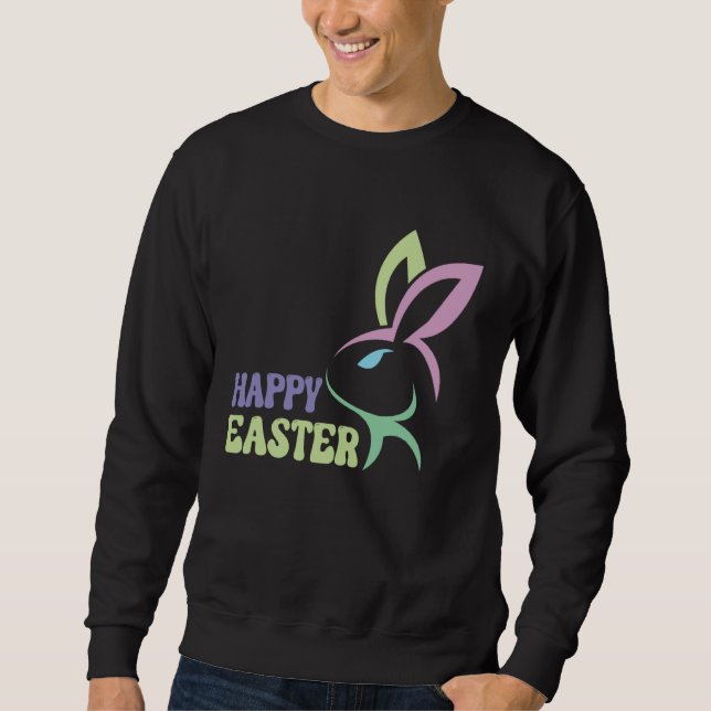 Sudadera Happy Easter Bunny Easter Day Men Women Kids (Anverso)