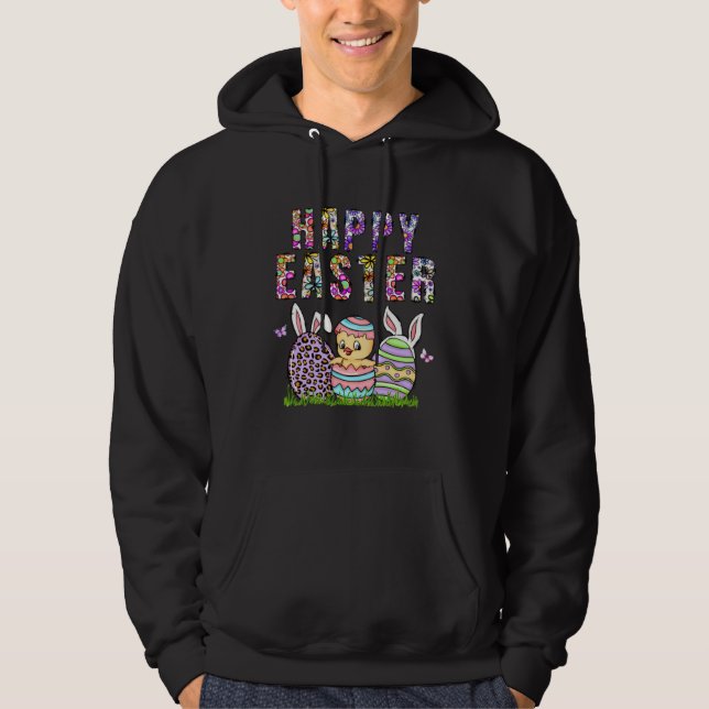 Sudadera Happy Easter Bunny Rabbit Face  Easter Day Women G (Anverso)