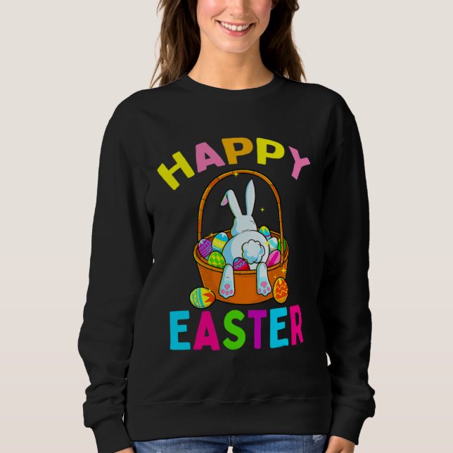 Sudadera Happy Easter Day Bunny Egg Hunting Spring Christia (Anverso)