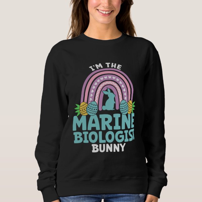 Sudadera Happy Easter Day I m the Marine Biologist Bunny (Anverso)