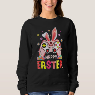 Sudadera Happy Easter Day Video Game Controller Bunny Gamer