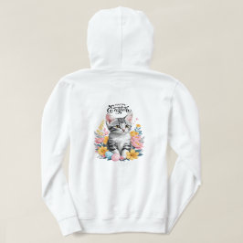 Sudadera Happy Easter Gray Tabby con flores