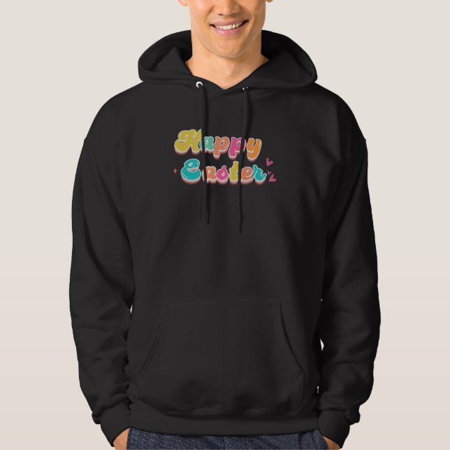 Sudadera Happy Easter Retro Groovy Easter Day (Anverso)