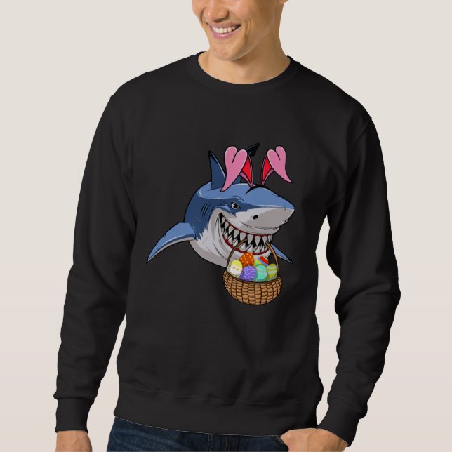 Sudadera Happy Easter Shark Bunny with Easter Basket Boys G (Anverso)