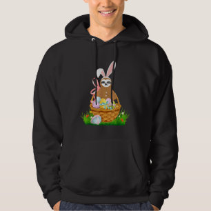 Sudadera Happy Easter Slote Wearing Bunny Ear Egg Basket Sl