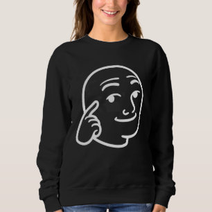 Sudadera Happy Face Happy Face Simple Line Art Sonriente Gr