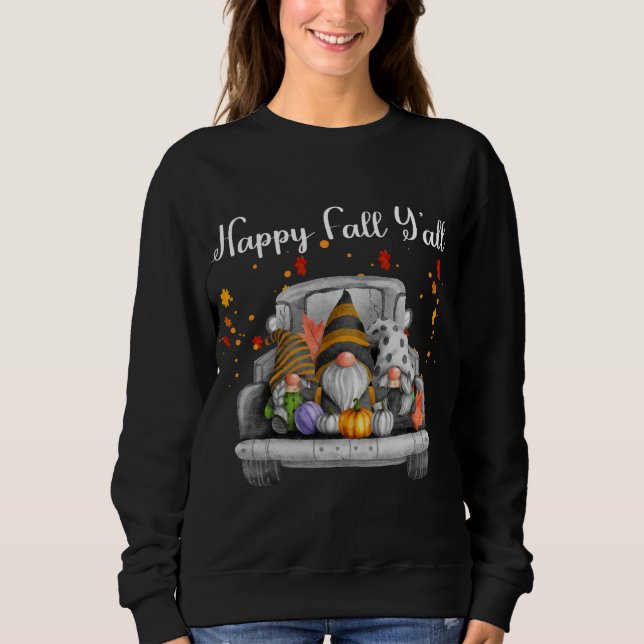 Sudadera Happy Fall Ya Gnomes (Anverso)