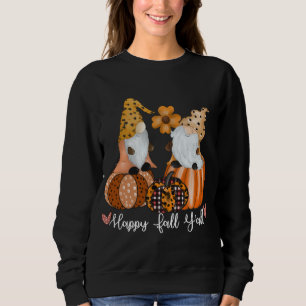 Sudadera Happy Fall Y'all Gnomes Pumpkin Truck Autumn Funny