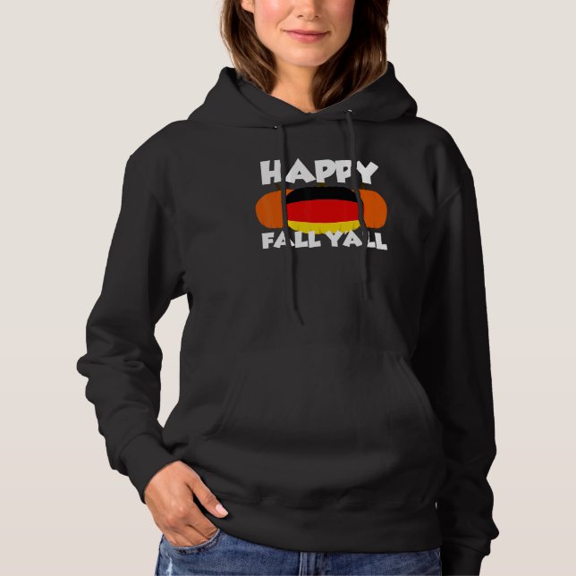 Sudadera Happy Fall Y'all Thanksgiving Pumpkin Germany 2 (Anverso)