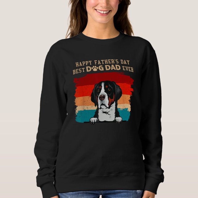 Sudadera Happy Father s Day Greater Swiss Mountain Best Dog (Anverso)