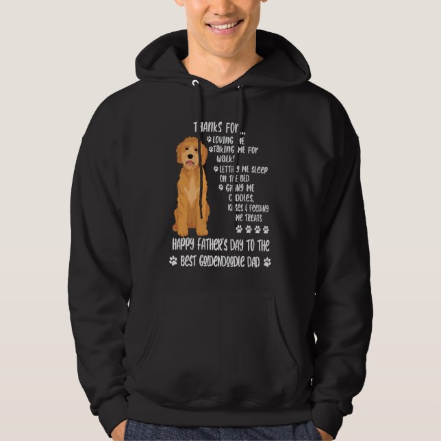 Sudadera Happy Father's Day 2021 Goldendoodle Dad dog (Anverso)