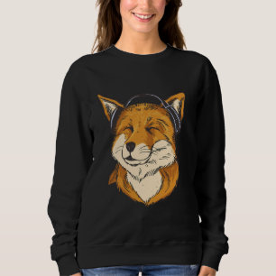Sudadera Happy Fox Music Lover Dance Bailarín Ret