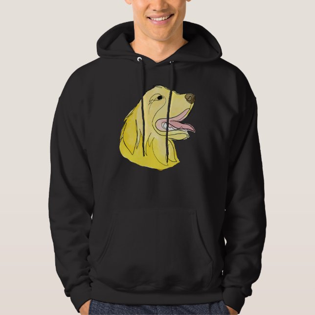 Sudadera Happy Golden Retriever One Line (Anverso)