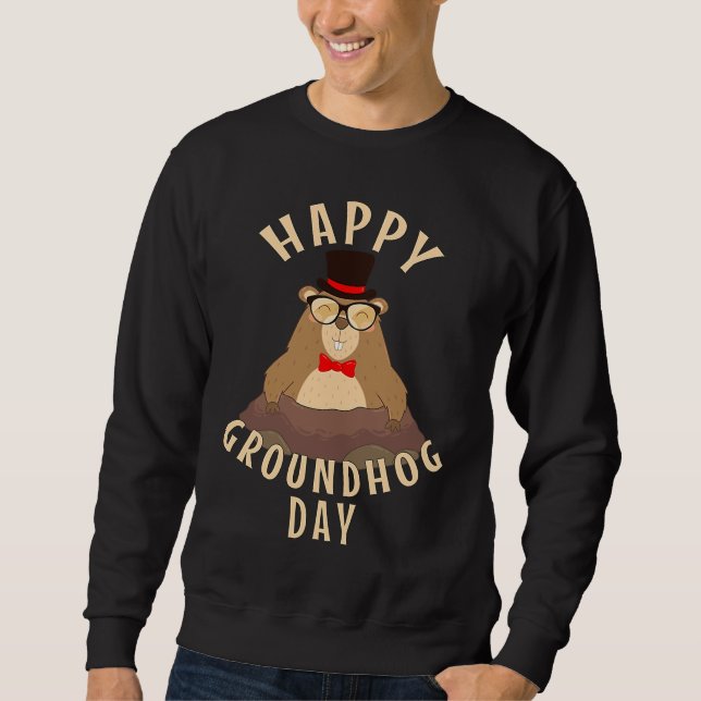 Sudadera Happy Groundhog Day (Anverso)