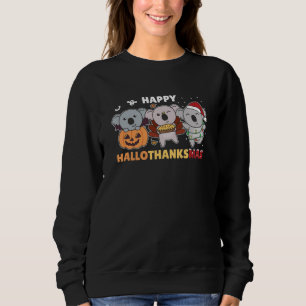 Sudadera Happy Hallothanksmas Koalas Christmas Koala