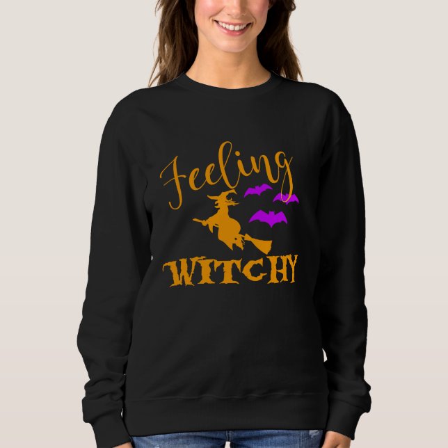 Sudadera Happy Halloween Feeling Witchy (Anverso)
